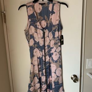 Floral Zip Front Dress